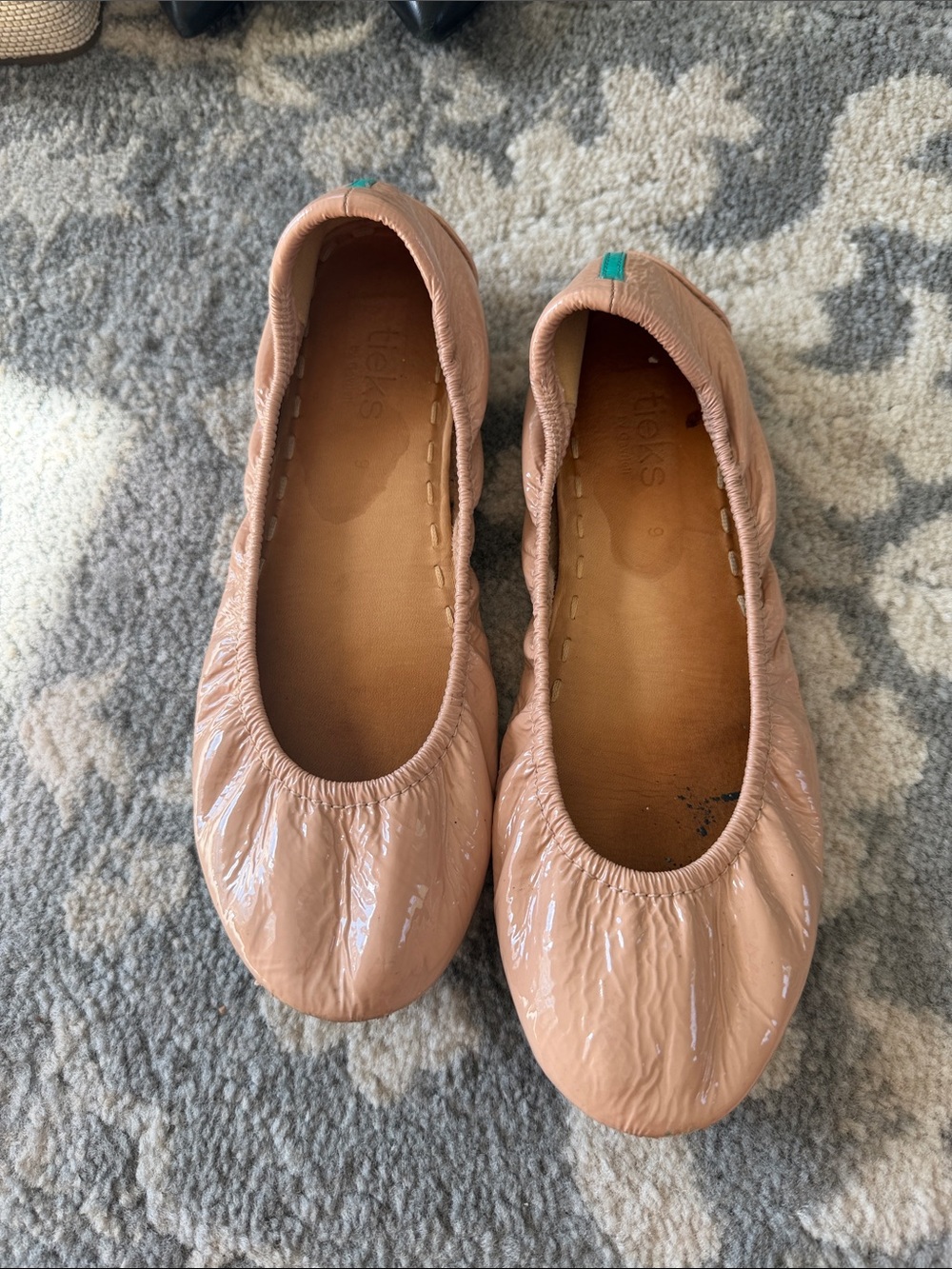 Tieks Blush Patent Leather Ballet Flats